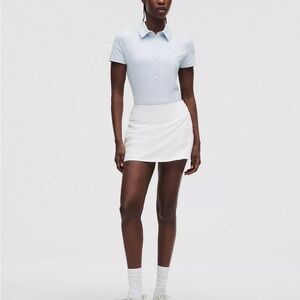 Lululemon White Pace Rival Skirt